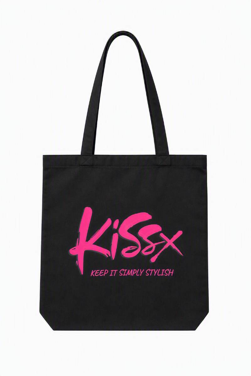Keep It Simply Stylish Black Weave Cotton Bag